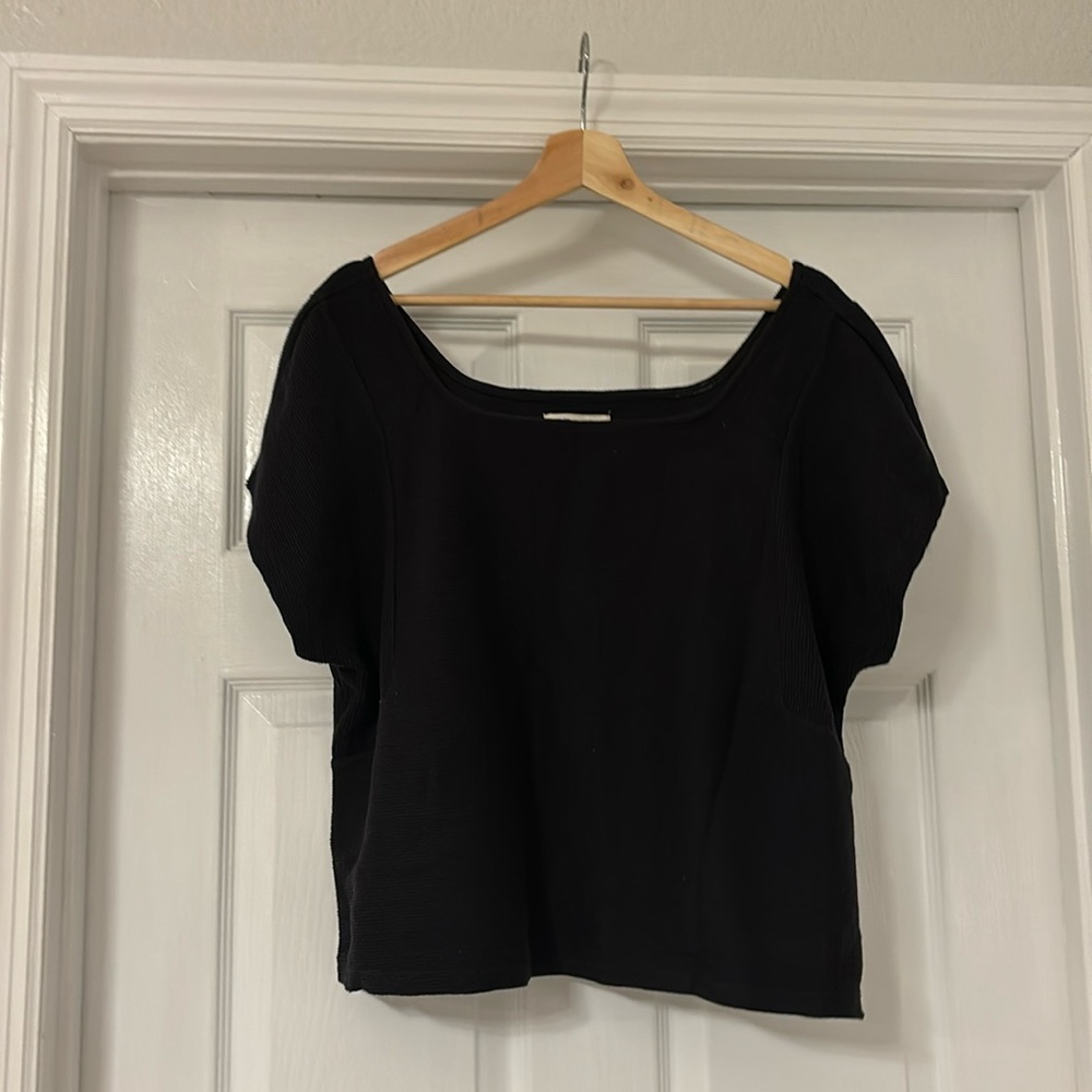 Madewell square neck ribbed top
